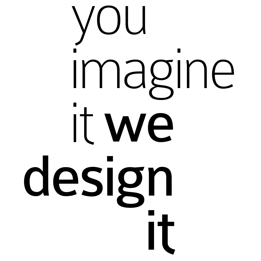 you imagine it - we design it logo